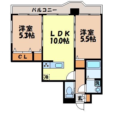 エススリーでじまの間取り写真