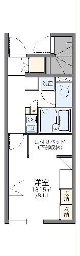 レオパレスサントエール富士塚の間取り写真