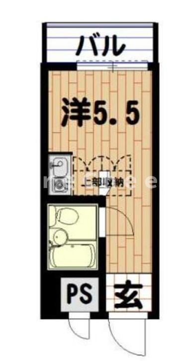 ＪＲ中央線 中野駅 徒歩10分 4階建 築43年の間取り写真