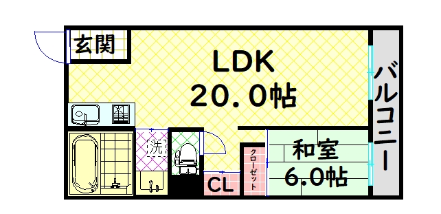 プレジール堺の間取り写真