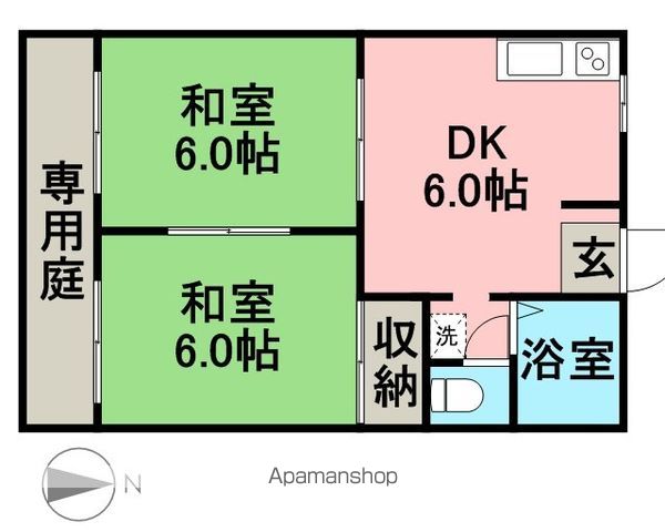ＪＲ太多線 根本駅 徒歩18分 2階建 築34年の間取り写真