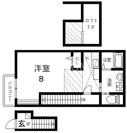 ＪＲおおさか東線 ＪＲ長瀬駅 徒歩10分 2階建 築7年の間取り写真