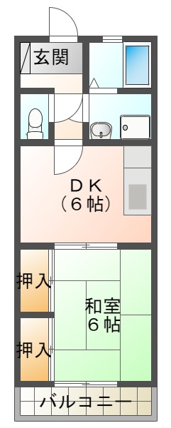 いちごハイツの間取り