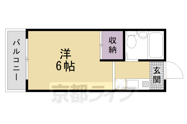 洛南ハイツの間取り