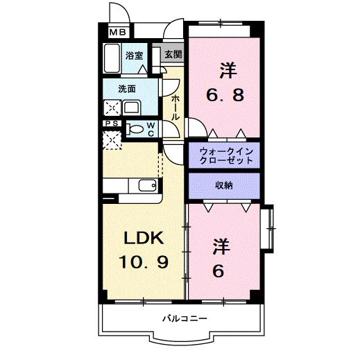 刈谷市小垣江町のマンションの間取り