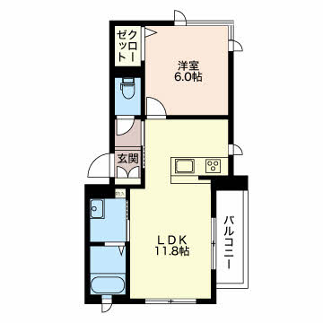 コルネス堀川小泉の間取り