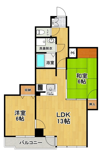 リラス赤木の間取り