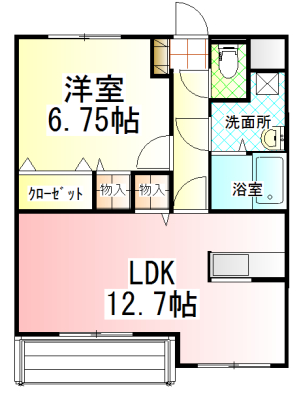 牛久市中央のマンションの間取り