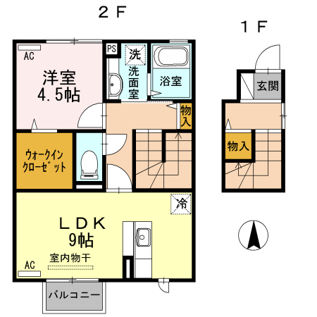 グリーンヒル　エコーの間取り