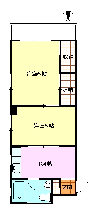 野島マンションの間取り