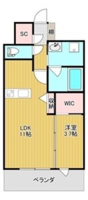 大阪市港区弁天のマンションの間取り