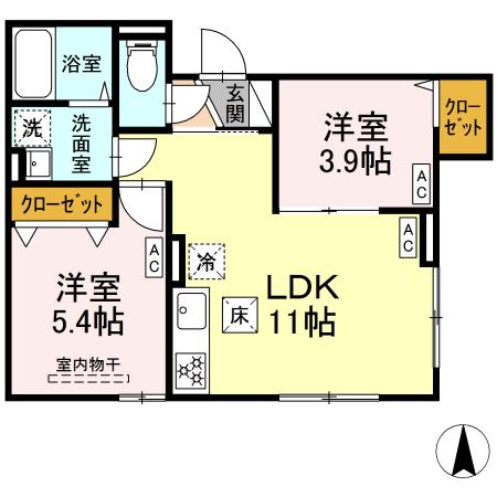 グラナーデ東尾久IIの間取り