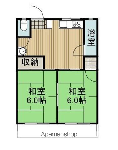 日アパートの間取り写真
