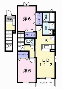 シンヴィオシスＤの間取り