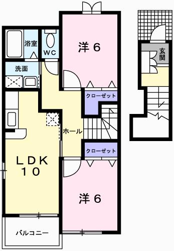 メゾン　ド　セゾンＢの間取り