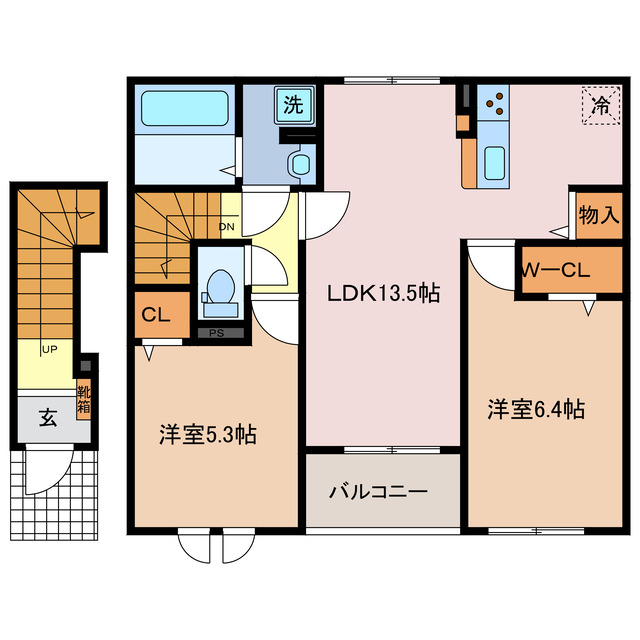 ルチェンテーＦ　IIの間取り