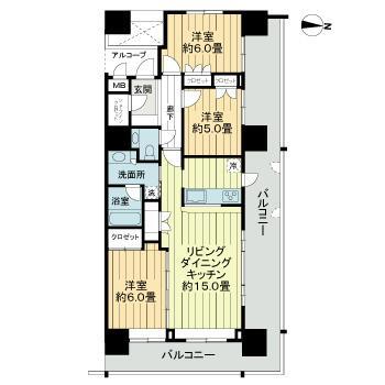 那覇市松尾のマンションの間取り