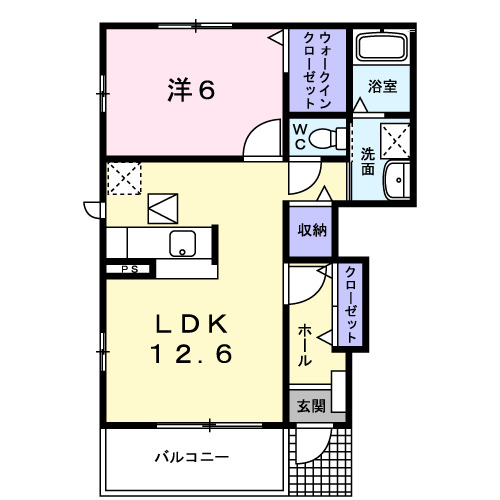 ヴァンクール貴志川Iの間取り