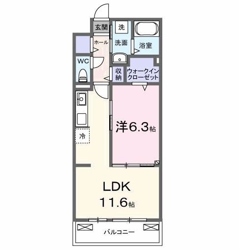 松戸市秋山のアパートの間取り