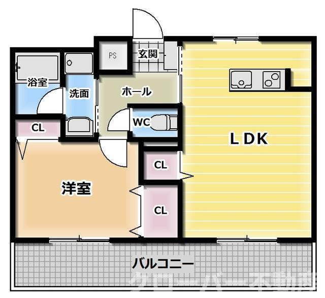 綾歌郡宇多津町浜五番丁のマンションの間取り