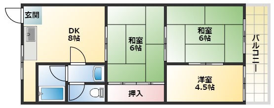 大ケイハイツの間取り