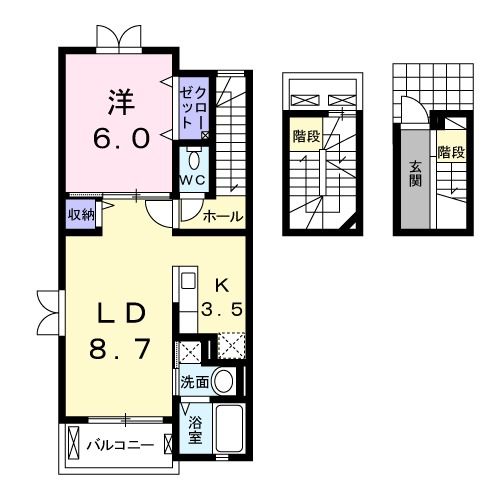 アンソレイエの間取り