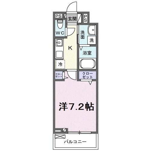 桜井市大字東新堂のアパートの間取り