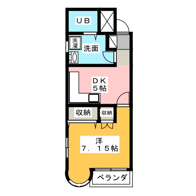 コーポ明花の間取り