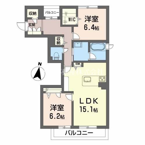 シャーメゾン　リバーダイヤの間取り