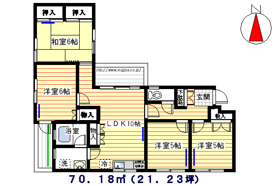 桜台コートハウスの間取り