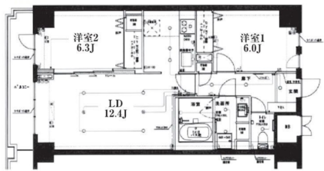 レジディア目白の間取り