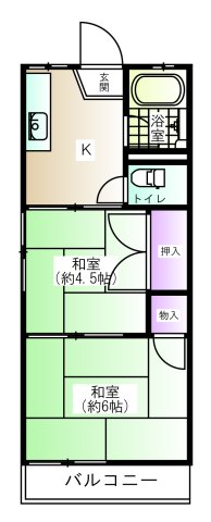 コーポ中村の間取り