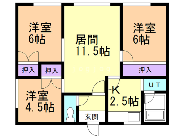 国村ハイツの間取り