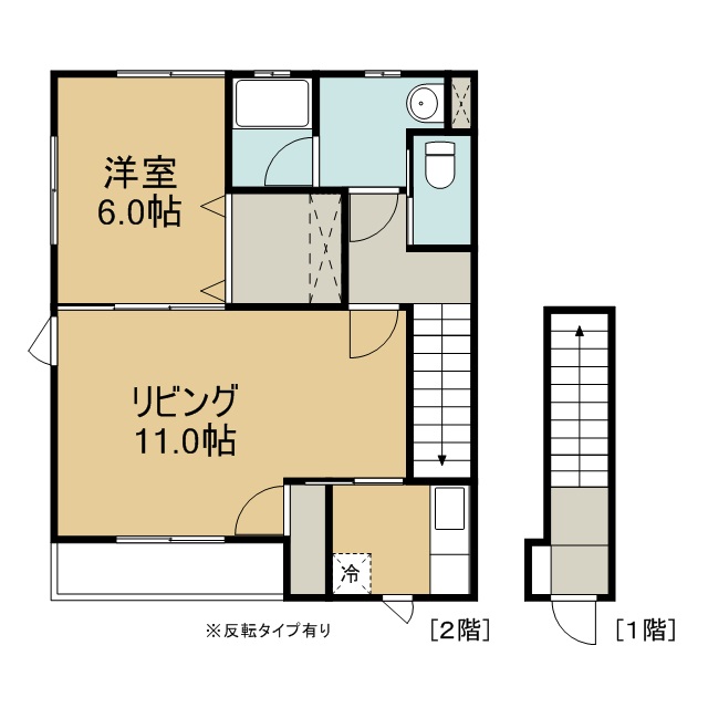 Primary(プライマリー)仙北の間取り