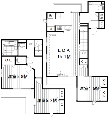 エスポワールＮＨの間取り