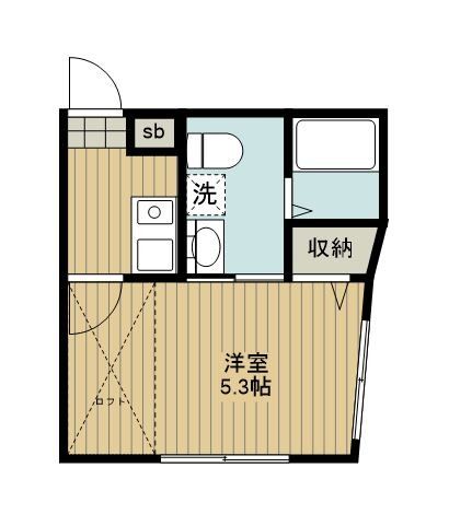 東村山市野口町のアパートの間取り