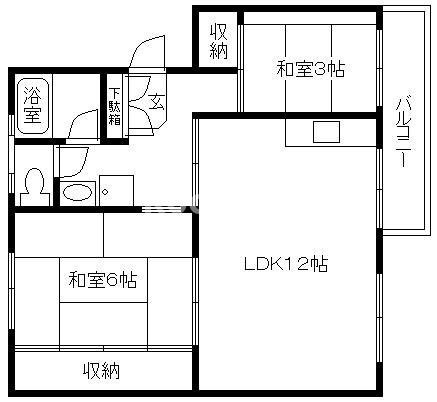 東加古川ファミリーマンション103号棟の間取り