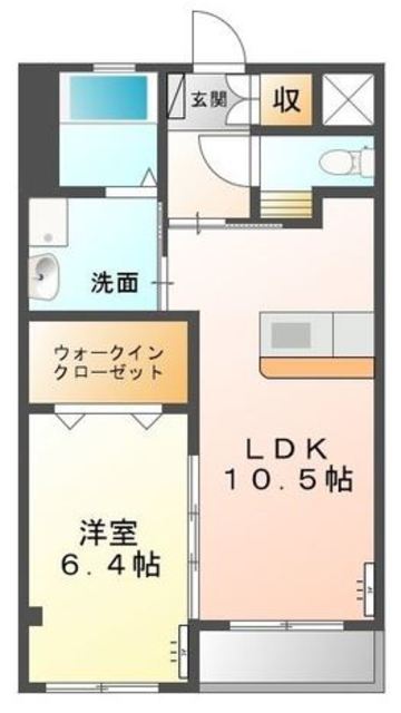 倉敷市福井のマンションの間取り