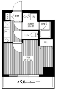 都営大江戸線 両国駅 徒歩8分 9階建 築13年の間取り写真