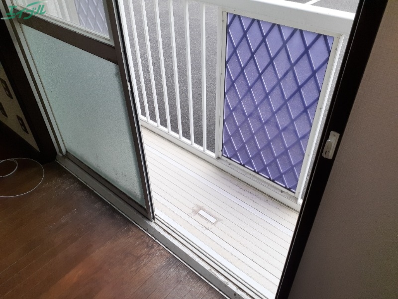 バルコニー　同タイプ、別の部屋の写真です。