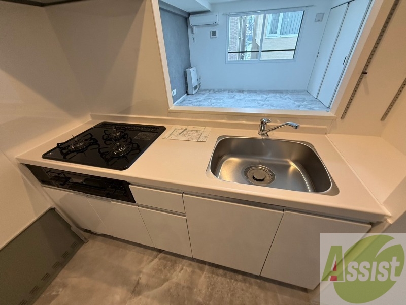 キッチン　システムキッチンなので、すぐお料理に使えます！