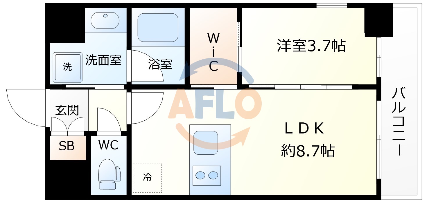 リヴェント福島の間取り