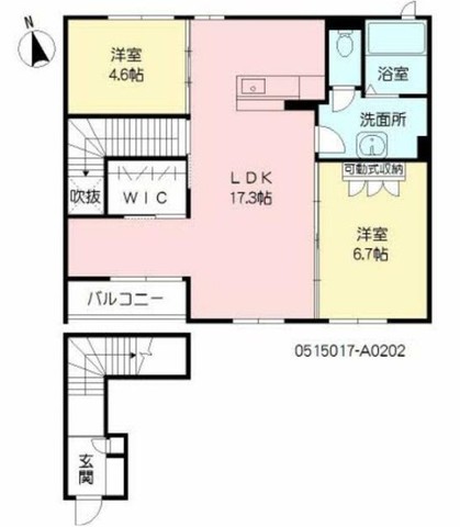 グランシャリオ賀来の間取り