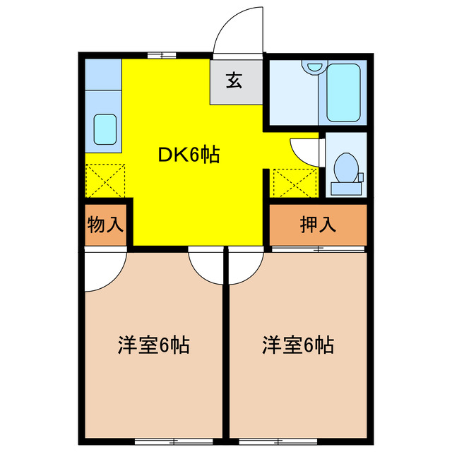 キムラヤハイツの間取り