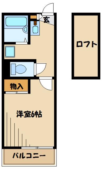 レオパレスホワイトヒルズIIの間取り