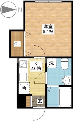 長崎市御船蔵町のマンションの間取り