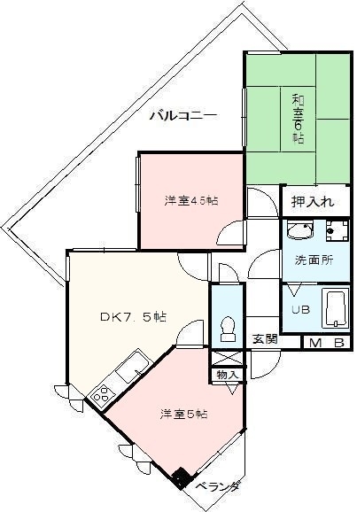 メゾン摂津の間取り