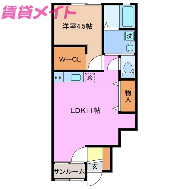 コンフォール生桑の間取り