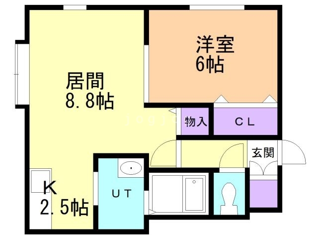 【北広島市大曲南ヶ丘のアパートの間取り】