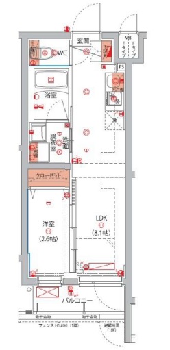 墨田区八広のマンションの間取り